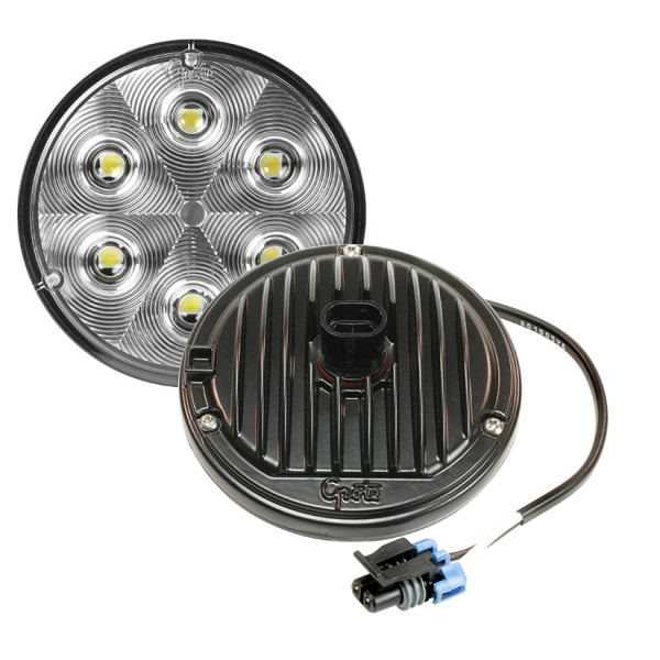 Image of Trilliant(R) 36 LED Work Lights, Hard Shell SuperSeal With Pigtail, 12V/24V from Grote. Part number: 63971