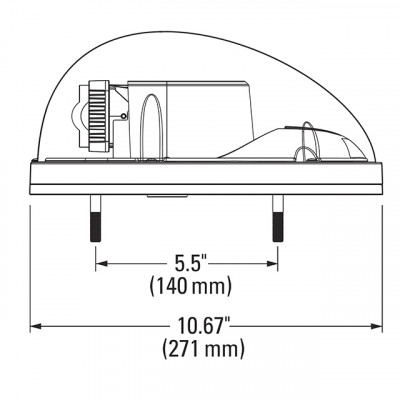 Image of G360 LED REMOTE WORK LAMP from Grote. Part number: 63H91-5