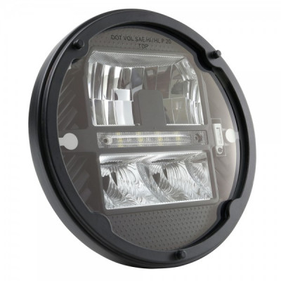 Image of LED Sealed Beam Headlights, 7" Heated LED Headlight from Grote. Part number: 64H71-5