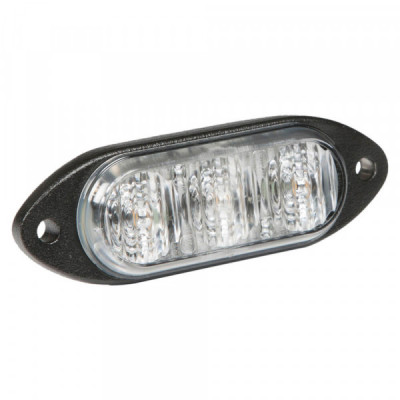 Image of LED Directional Warning Light, Surface Mount, 3-Diode, Class I, Blue from Grote. Part number: 78165
