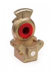 Image of Cast Iron Gladhand With Red Poly Seal from Grote. Part number: 81-0001-CR