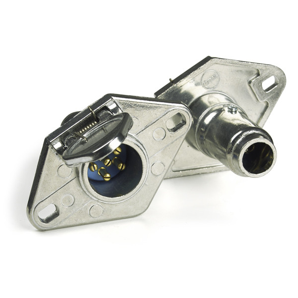 Image of Trailer Socket, 6 Pole, Enclosed Term, Die Cast from Grote. Part number: 82-1016