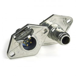 Image of Trailer Socket, 6 Pole, Enclosed Term, Die Cast from Grote. Part number: 82-1016