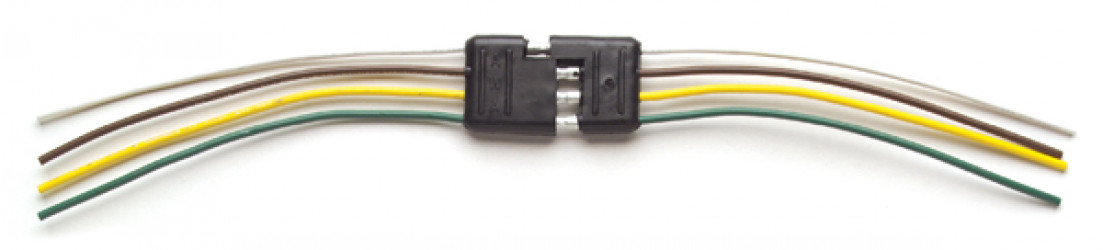Image of Flat Connector, 4 Pole, 16 Ga from Grote. Part number: 82-1030