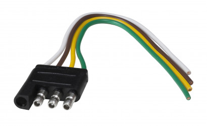 Image of Flat Connector, 4 Pole, Male, 16 Ga from Grote. Part number: 82-1032