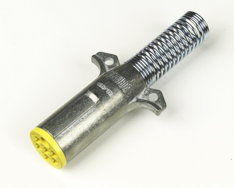 Image of Trailer Plug, Iso, 7 Pole W Spring, Die Cast, Pk 1 from Grote. Part number: 82-1044