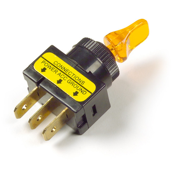 Image of Toggle, On/Off,  D/Bill, 20 Amp, Amber from Grote. Part number: 82-1910