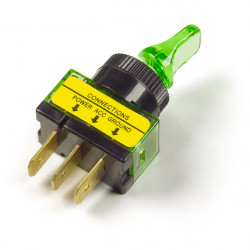 Image of Toggle, On/Off,  D/Bill, 20 Amp, Green from Grote. Part number: 82-1911