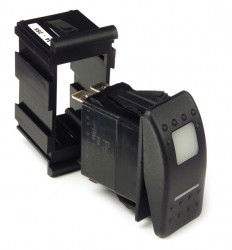 Image of Rocker Mounting Panel, For Sealed Rocker, End Unit, Pk 1 from Grote. Part number: 82-1915