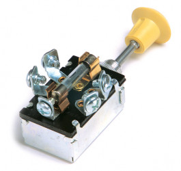 Image of Push Pull Switch, 15 Amp, 5 Screw, On/Off/On from Grote. Part number: 82-2105