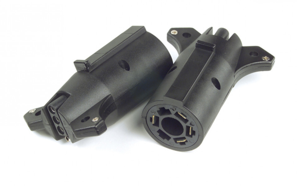 Image of Adapter 7 Way Rv To 4 Pole Flat from Grote. Part number: 82-2146