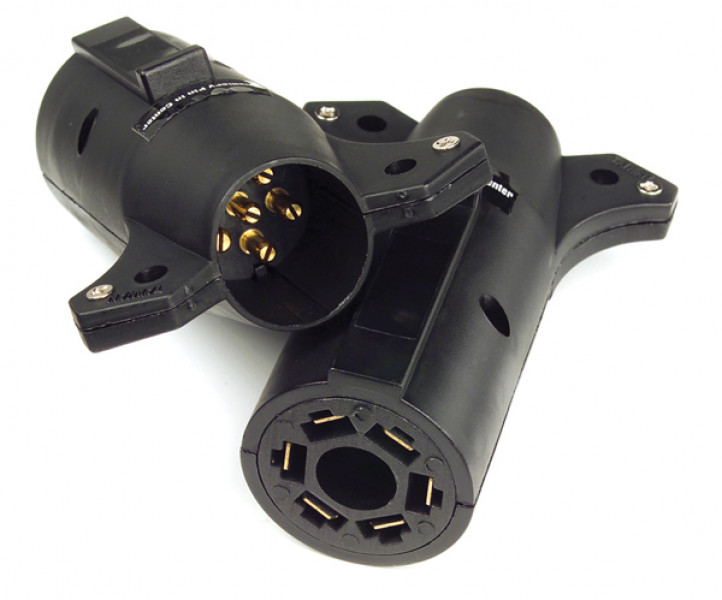 Image of Adapter 7 Way Rv To 6 Pole, Auxilliary Centre Pin from Grote. Part number: 82-2154