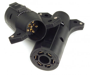 Image of Adapter 7 Way Rv To 6 Pole, Auxilliary Centre Pin from Grote. Part number: 82-2154