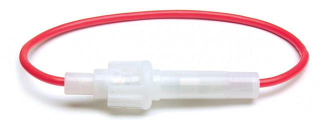 Image of Fuseholder, 14 Amp, 18 Ga, Red from Grote. Part number: 82-2161