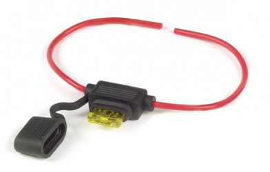 Image of Ato/Atc Fuseholder, 20 Amp, 14 Ga W Cap & 20 Amp Ato Fuse from Grote. Part number: 82-2209