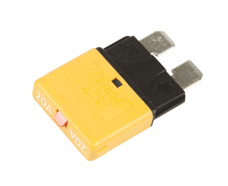 Image of Circuit Breaker;  For Standard Blade Fuses, Type Iii, 20A from Grote. Part number: 82-2357