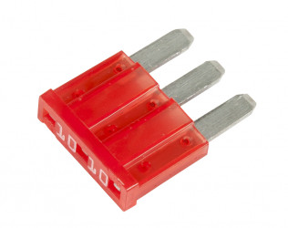 Image of Micro Blade Fuse ;  3 Blade, 10A from Grote. Part number: 82-ANK-10A