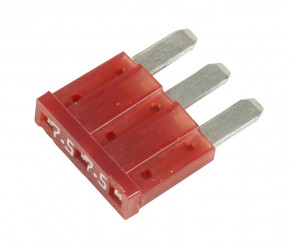 Image of Micro Blade Fuse ;  3 Blade, 7.5A from Grote. Part number: 82-ANK-7.5A