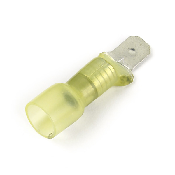 Image of Crimp & Solder Q.D., 12; 10 Ga, .250", Male, Pk 25 from Grote. Part number: 83-1956