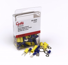 Image of Assorted Terminals, 22; 10 Ga, Pk 100 from Grote. Part number: 83-2600