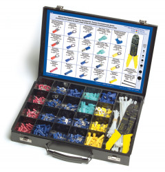 Image of Pvc And Nylon Terminal Kit, With Crimper & Wire Ties,  Pk 600 from Grote. Part number: 83-6540