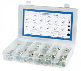 Image of Copper Tube Lug, Tin Plated ;  Assortment Kit, 76 Pk from Grote. Part number: 83-6544