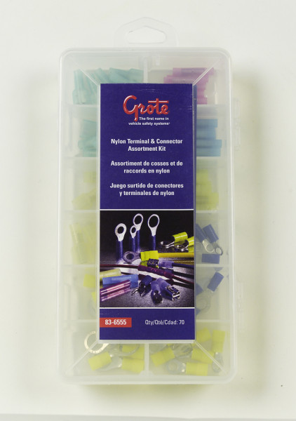 Image of Nylon Terminal Assortment Kit 70 Pk from Grote. Part number: 83-6555