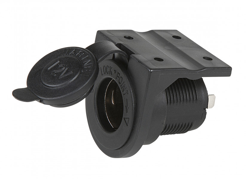 Image of Socket 12V Panel Mount & Brkt from Grote. Part number: 84-1092