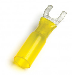 Image of Heat Shrink Spade, 12; 10 Ga, #8, Pk 15 from Grote. Part number: 84-2518