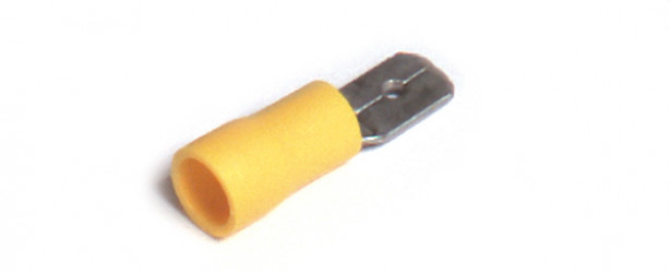 Image of Quick Disconnect, 12; 14 Ga, Male, .250", Pk 15 from Grote. Part number: 84-2591