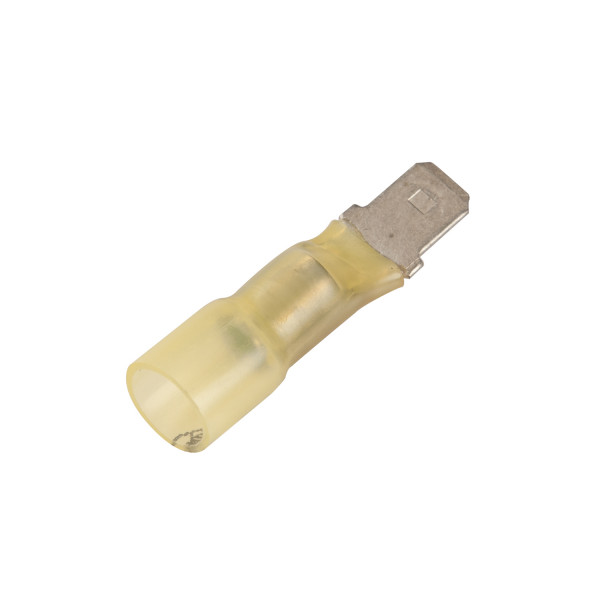Image of Heat Shrink & Solder Q.D., 12; 10 Ga, .250", Male, Pk 25 from Grote. Part number: 84-2827