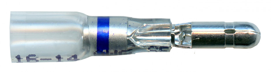 Image of Opt; Seal Heat Shrink Bullet Connector, 16; 14 Ga, .180", Pk 15 from Grote. Part number: 84-4447