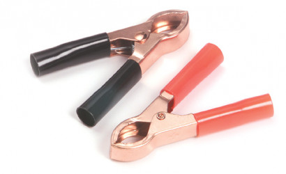 Image of Battery Clamps, 50 Amp, Black/Red, Pair from Grote. Part number: 84-5000
