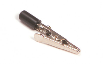 Image of Alligator Clips, 5 Amp, Black from Grote. Part number: 84-5004