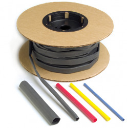 Image of Shrink Tube, 2:1 Single Wall, Yellow, 1/4" X 6", Pk 6 from Grote. Part number: 84-5025