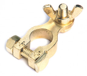 Image of Marine Terminal, Brass, 5/16", Pos, Pk 25 from Grote. Part number: 84-9124