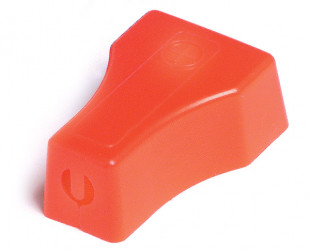 Image of Terminal Protector, 1 & 2 Ga, Red, Pk 5 from Grote. Part number: 84-9137