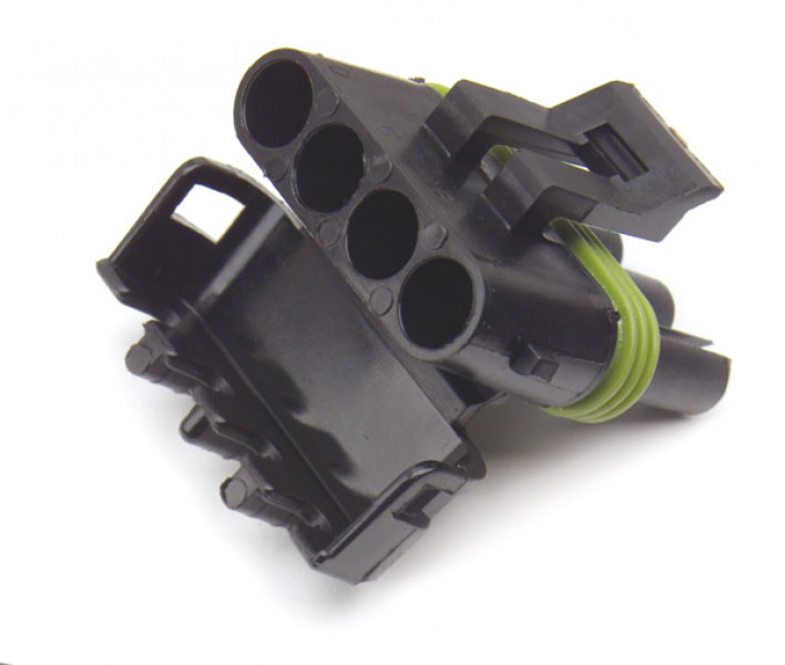 Image of Weather Pack Connector, Female, 4 Way, Oe# 12010974, Pk 5 from Grote. Part number: 84-9460