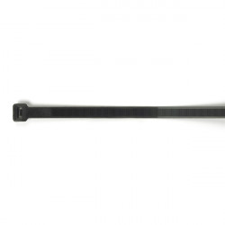 Image of Wide Strap Tie, Black, 15.1", 120 Lb, Pk 25 from Grote. Part number: 85-6043
