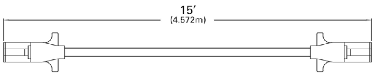 Image of 12’ NON ABS STRAIGHT - 1/10, 6/12 GA from Grote. Part number: 87052