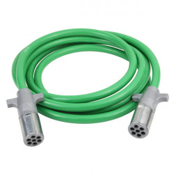 Image of TRAILER WIRING, STRAIGHT GREEN ABS, 13.5', 4/12, 2/10 & 1/8 GAUGE, METAL PLUGS from Grote. Part number: 87174