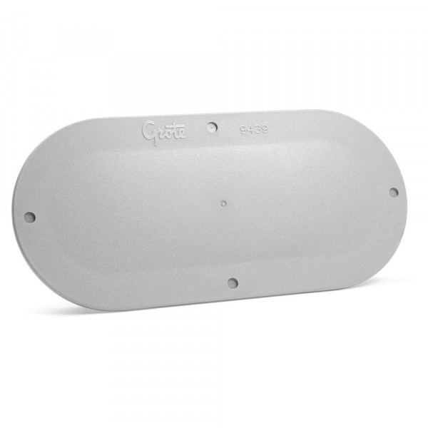 Image of Snap-In Cover Plates, 6" Oval, Gray from Grote. Part number: 94390-4