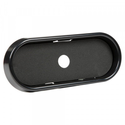 Image of Bezels for Warning & Hazard Lights, 6" Oval, Black from Grote. Part number: 98410