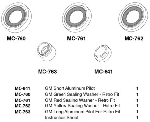 Image of A/C Compressor Sealing Washer Kit from Sunair. Part number: KT-SW5