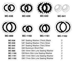 Image of A/C Compressor Sealing Washer Kit from Sunair. Part number: KT-SW7