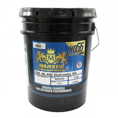 Image of Premium 46 Anti Wear Hydraulic Fluid - 5 Gallon Bucket from Majestic Lubricants. Part number: MAJAW465G