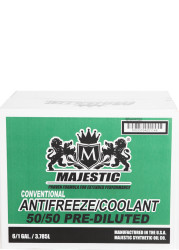 Image of 50/50 PREDILUTED GREEN ANTIFREEZE - 1 GALLON JUG from Majestic Lubricants. Part number: MAJGAFG