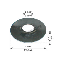 Image of Wear Pad Beam End Bush from MHD. Part number: 10.032