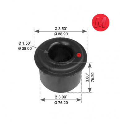 Image of Motor Mount from MHD. Part number: 340.021