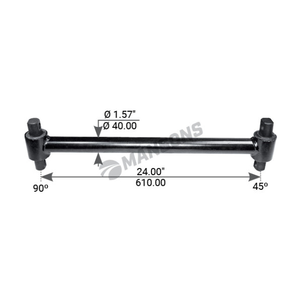 Image of Tubular Torque Rod from MHD. Part number: 360.016